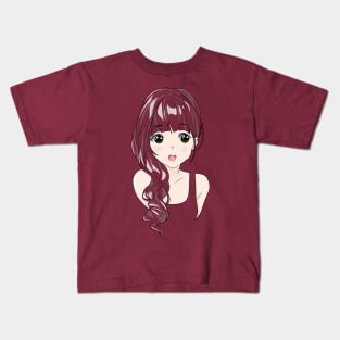 Anime Girl Kids T-Shirt